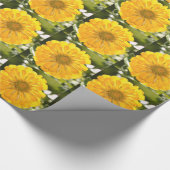 Gelbblütengelbe Blume Geschenkpapier (Ecke)