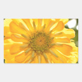 Gelbblütengelbe Blume Rechteckiger Aufkleber (Vorderseite)