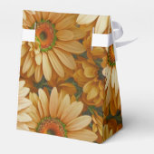 Gelbblütengelbe Gelbblütenblume Geschenkschachtel (Rückseite)