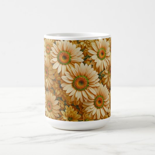 Gelbblütengelbe Gelbblütenblume Kaffeetasse (Mittel)