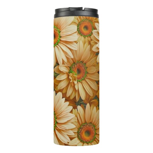 Gelbblütengelbe Gelbblütenblume Thermosbecher (Rückseite)