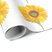 Gelbblütengelbe Wasserfarbe Sommer Rustikal Geschenkpapier (Rolleneckpunkt)