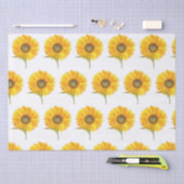 Gelbblütengelbe Wasserfarbe Sommer Rustikal Seidenpapier (Handwerk)