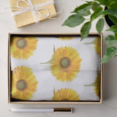 Gelbblütengelbe Wasserfarbe Sommer Rustikal Seidenpapier (Geschenk)