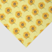 Gelbblütengelbe Wasserfarbe Sommer Rustikal Seidenpapier (Detail)