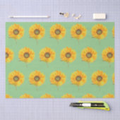 Gelbblütengelbe Wasserfarbe Sommer Rustikal Seidenpapier (Handwerk)