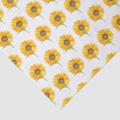 Gelbblütengelbe Wasserfarbe Sommer Rustikal Seidenpapier (Detail)