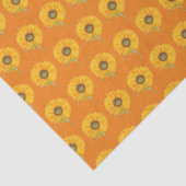 Gelbblütengelbe Wasserfarbe Sommer Rustikal Seidenpapier (Detail)