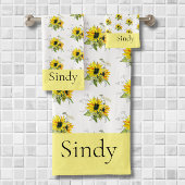 Gelbblütenhandtuch Set