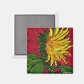 Gelbblütenmagnet Magnet (Vorderseite/Rückseite)