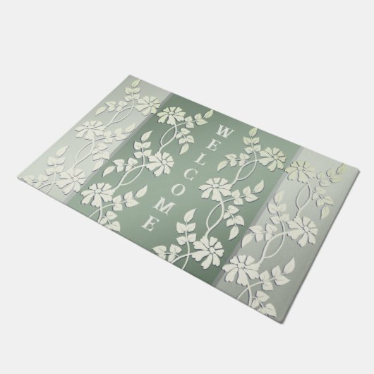 Gelbblütenmatte Fußmatte (Schrägansicht)