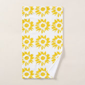 Gelbblütenmuster Badhandtuch Set (Handtuch)