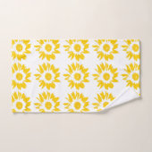 Gelbblütenmuster Badhandtuch Set (Handtuch)
