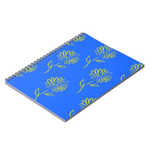 Gelbblütenmuster Notizblock (Linke Seite)