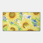 Gelbblütenmuster Schreibtischunterlage (Vorderseite)