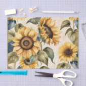 Gelbblütenmuster Seidenpapier (Handwerk)