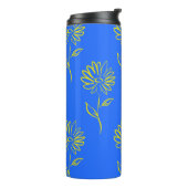 Gelbblütenmuster Thermosbecher (Nach links gedreht)