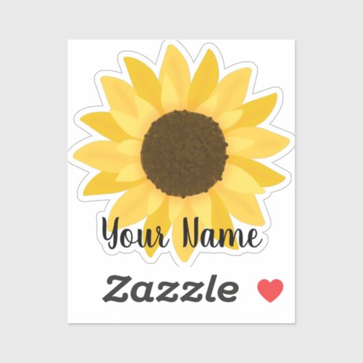 Gelbblütenname Aufkleber (Blatt)