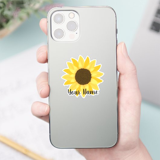 Gelbblütenname Aufkleber (Telefon)