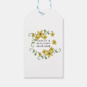 Gelbblütenöl, botanisch, handgezogen geschenkanhänger (Rückseite)