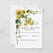 Gelbblütenöl, botanisch, handgezogen RSVP karte (Vorderseite)