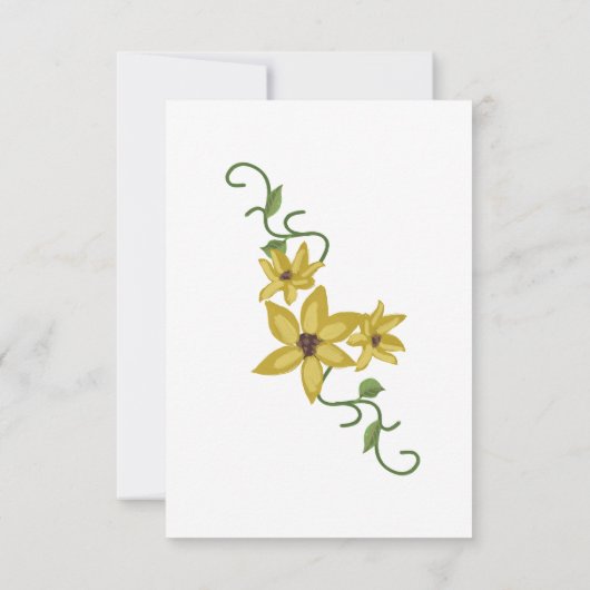 Gelbblütenöl, botanisch, handgezogen RSVP karte (Rückseite)