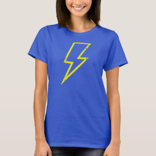 Gelbbolzen-Kontur-Shirt T-Shirt