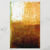 Gelbbraun Abstrakt Briefpapier (Vorderseite)