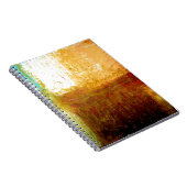 Gelbbraun Abstrakt Notizblock (Rechte Seite)