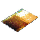 Gelbbraun Abstrakt Notizblock (Linke Seite)