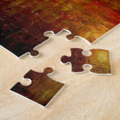 Gelbbraun Abstrakt Puzzle (Seite)