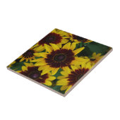 Gelbbraun-Blume Fliese (Seite)