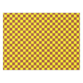 Gelbbraun, kariertes Karo-Muster Tischdecke (Vorderseite (Horizontal))