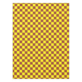 Gelbbraun, kariertes Karo-Muster Tischdecke (Vorderseite)