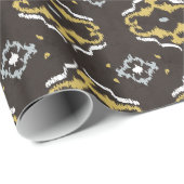 Gelbbraun-Kat-Stammmuster Geschenkpapier (Rolleneckpunkt)