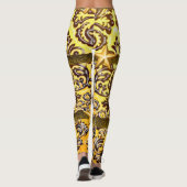 Gelbbraun-Leggings-Teenager Leggings (Rückseite)