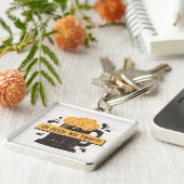 Gelbbraun-Retro Schlüsselanhänger (Seite)