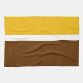Gelbbraun-Schlichte Farbblockgestaltung Geschirrtuch (Horizontal)