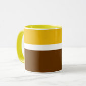 Gelbbraun-Schlichte Farbblockgestaltung Tasse (Vorderseite Links)