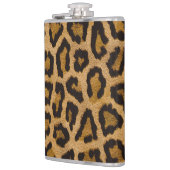 Gelbbraun, schwarzer Leopard Flachmann (Links)