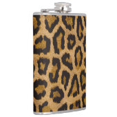 Gelbbraun, schwarzer Leopard Flachmann (Rechts)