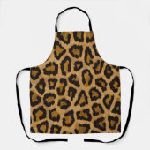 Gelbbraun, schwarzer Leopard Schürze (Vorderseite)
