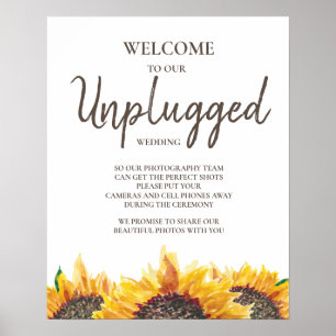 Gelbbraun-Sonnenblume Weiß, nicht eingeklemmt Hoch Poster