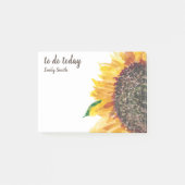 Gelbbraun Sonnenblume weiß zu tun Post-it Klebezettel (Vorderseite)