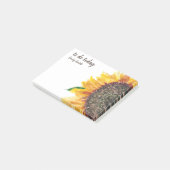 Gelbbraun Sonnenblume weiß zu tun Post-it Klebezettel (angewinkelt)
