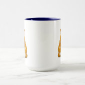 Gelbbraune getigerte Katze Tasse (Zentrum)