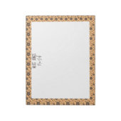 Gelbbraune natürliche Blume Notizblock (Rotiert)