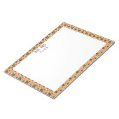 Gelbbraune natürliche Blume Notizblock (angewinkelt)