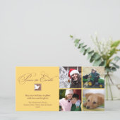 Gelbbraune Taube Weltfrieden Gruß Feiertagskarte (Stehend Vorderseite)