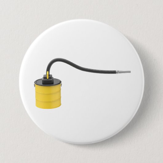 Gelbbrauner Aschesauger Button (Vorderseite)